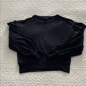 Express Black Women's Sweatshirt with Puff Sleeves